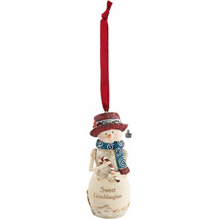 Granddaughter 4" Snowman Ornament