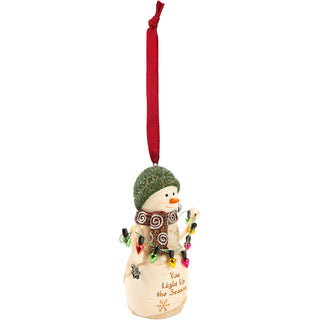 Light Up 4" Snowman Ornament