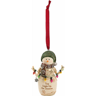 Light Up 4" Snowman Ornament