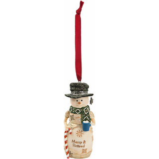 Retirement 4" Snowman Ornament