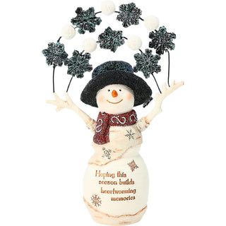 Heartwarming Memories 5.5" Snowman with Snowballs