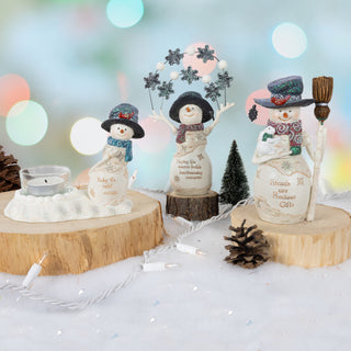 Heartwarming Memories 5.5" Snowman with Snowballs