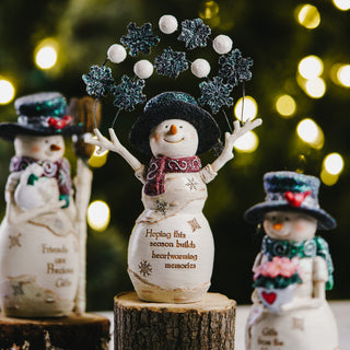 Heartwarming Memories 5.5" Snowman with Snowballs