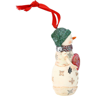 Pawprints 4" Snowman Ornament