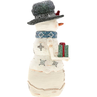 Memorable Friends 5" Snowman Holding Present