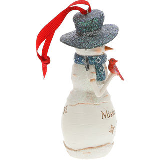 Missing You 4" Snowman Ornament