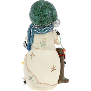 Snuggly & Bright 5" Snowman With Otters and Bunny