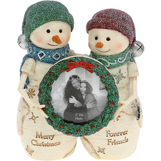 Christmas Friends 4.5" Snowmen Holding a Frame