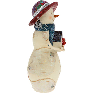 Bless This Home 6.5" Snowman with Birdhouse