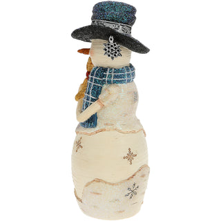 Furever Friends 6" Snowman Holding Puppy