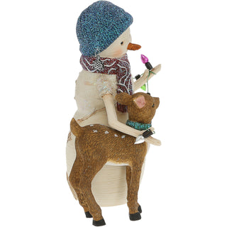 Holidays Brighter 5" Snowman with Deer