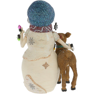 Holidays Brighter 5" Snowman with Deer