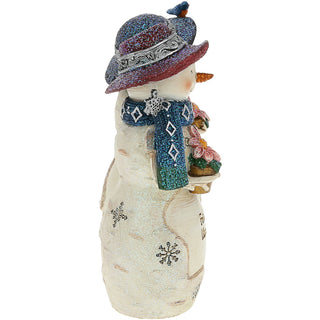 Friends Like You 4.5" Snowwomen with Poinsetta