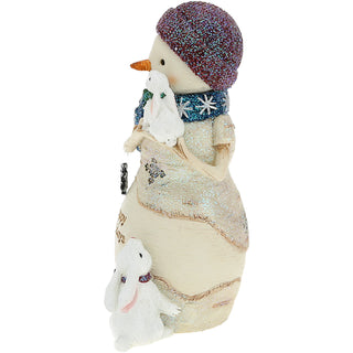 Hoppy Holidays 4" Snowman with Bunnies