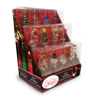 Holiday Hoopla Displayer Wine Bottle Stopper Displayer