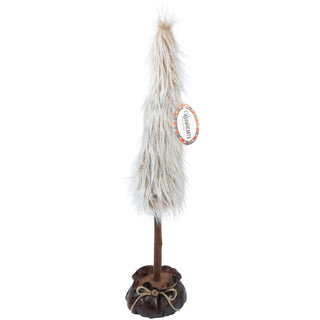 Cream Faux Fur 29" Tree