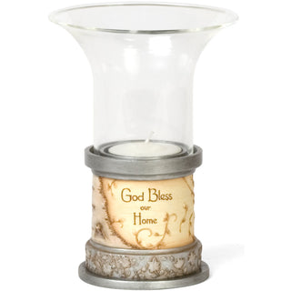 God Bless Our Home 5.5" Tea Light/Votive Holder