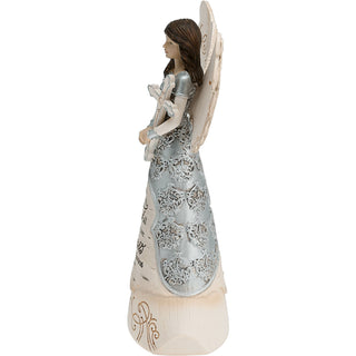 Faith 6.5" Angel Holding Cross