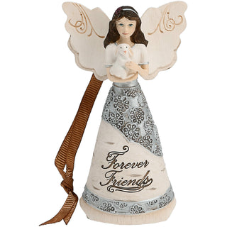 Forever Friends 4.5" Angel with Bunny Ornament