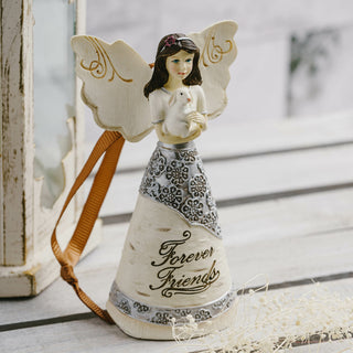 Forever Friends 4.5" Angel with Bunny Ornament