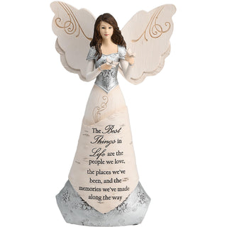 Best Things in Life 8" Angel Holding Butterflies