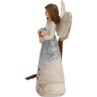 Sister 4.75" Angel Holding Flowers Ornament