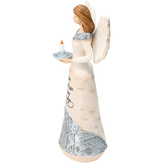 Light 9" Angel Holding Candle