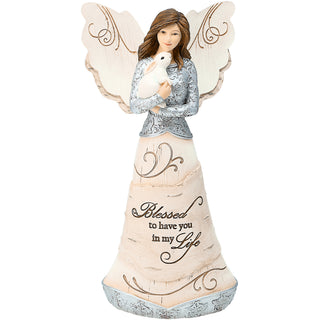 Blessed 7.5" Angel Holding Bunny