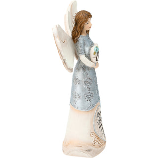 65th Birthday 6" Angel Holding Heart