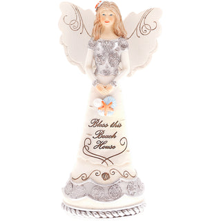 Beach House 7.5" Angel Holding Shells