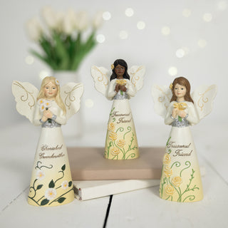 Grandmother 5" Angel Holding Daisies