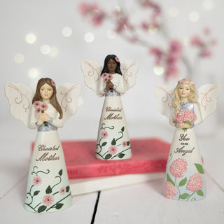 Mother 5" Angel Holding Daisies