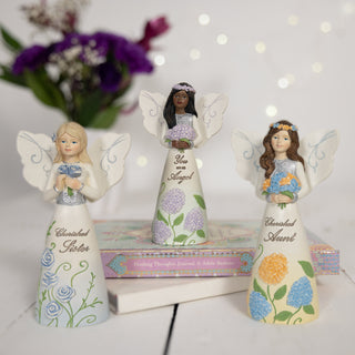 Sister 5" Angel Holding Roses