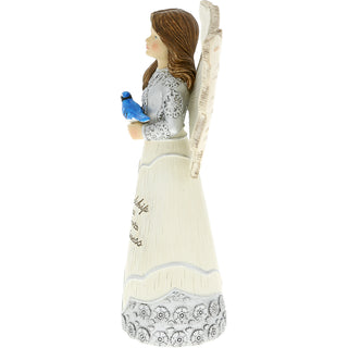 Friendship 5.5" Angel Figurine with Blue Jay