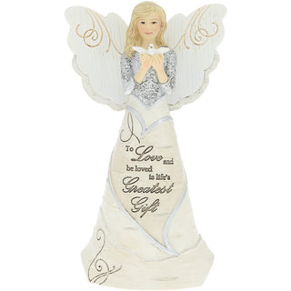 Loved 6" Angel Holding Dove