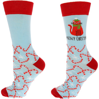 Meowy Christmas Unisex Crew Socks
Size: