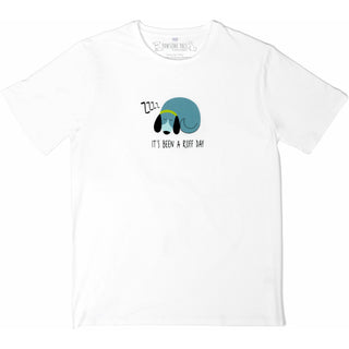 Ruff Day Unisex White T-Shirt