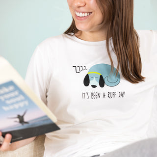 Ruff Day Small Unisex White T-Shirt