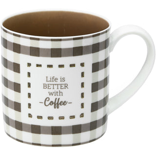 Coffee 17 oz Pierced Porcelain Mug