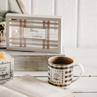 Coffee 17 oz Pierced Porcelain Mug