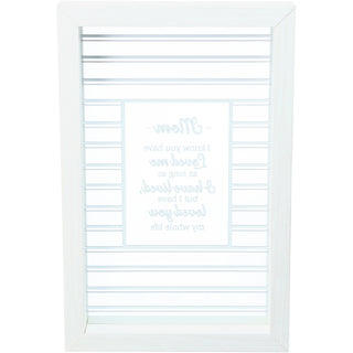 Mom 8.5" Framed Glass Plaque