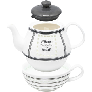 Mom Tea for One Set
(17 oz Teapot & 8.5 oz Cup)