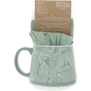 N 12 oz Mug and Sock Set
