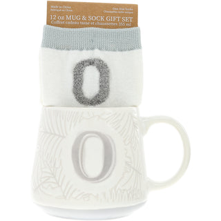 O 12 oz Mug and Sock Set