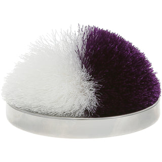 Purple & White 2.75" Pom Pom Lid