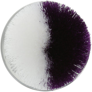 Purple & White 2.75" Pom Pom Lid