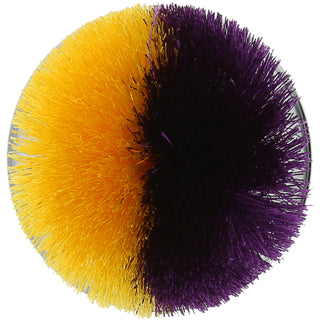 Purple & Yellow 2.75" Pom Pom Lid