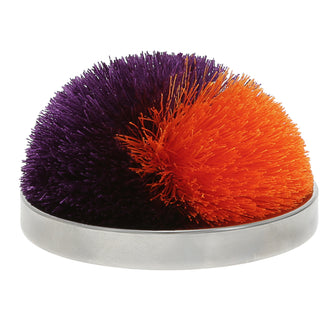 Purple & Orange 2.75" Pom Pom Lid