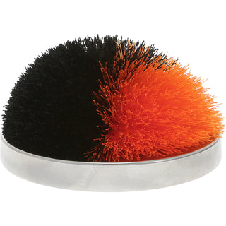 Black & Orange 2.75" Pom Pom Lid