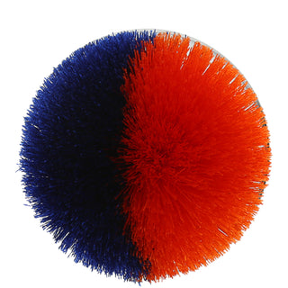 Blue & Orange 2.75" Pom Pom Lid